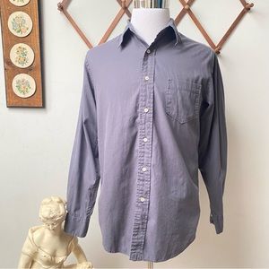 Lucky Brand Bohemian Embroidery Trim Button Up Shirt